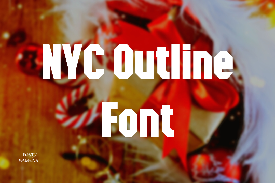 NYC Outline Font