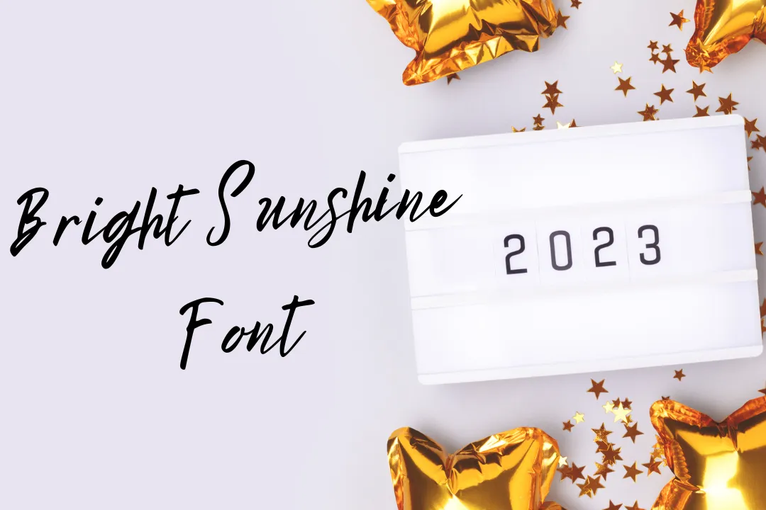 Bright Sunshine font