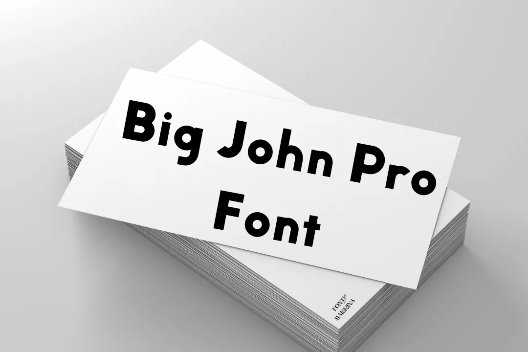 Big John Pro Font