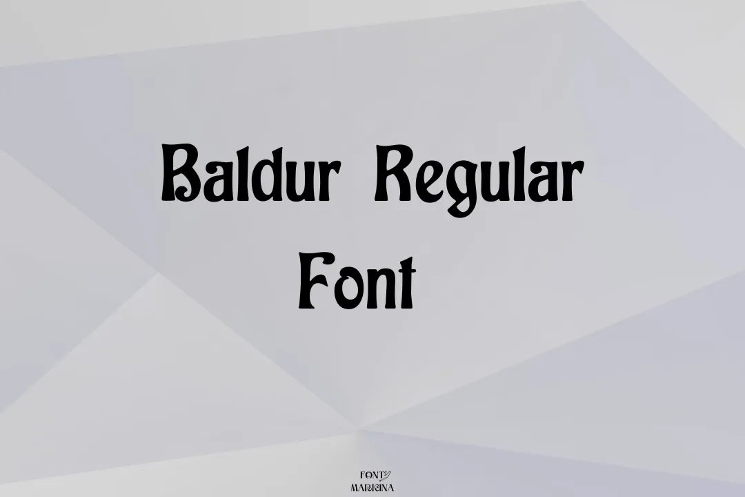 Baldur Font Free Download