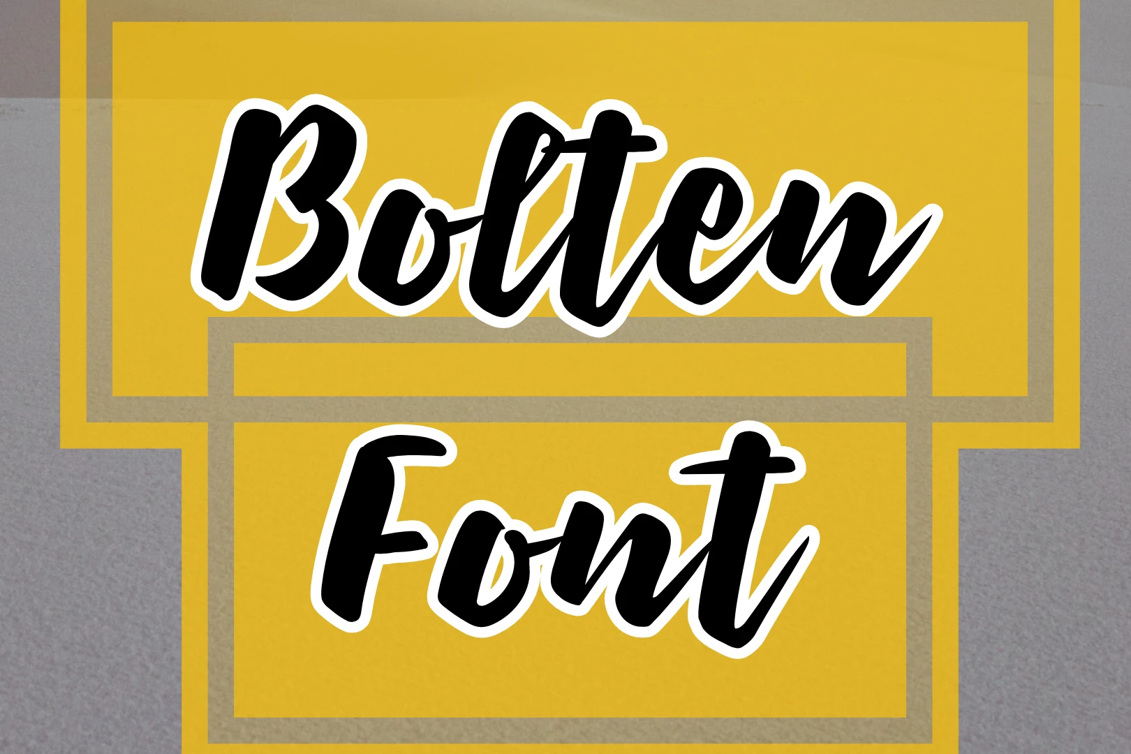 Bolten Font Free Download