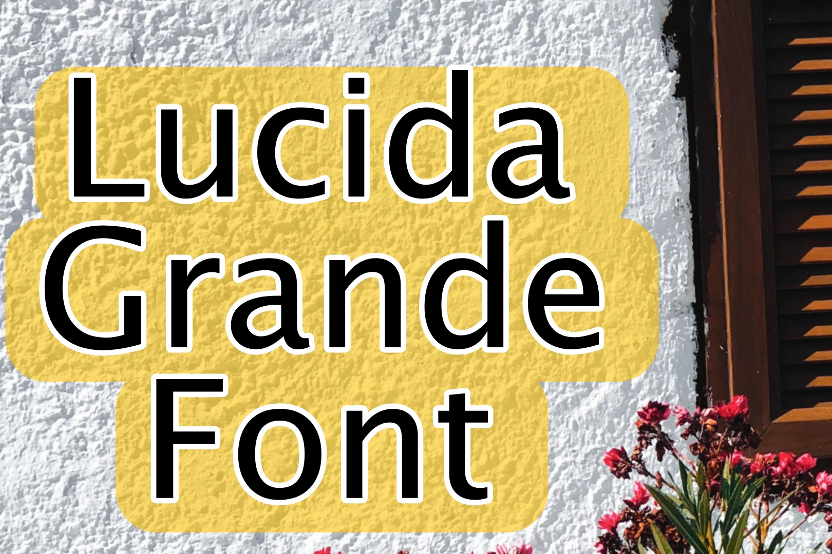 Lucida Grande Regular Font