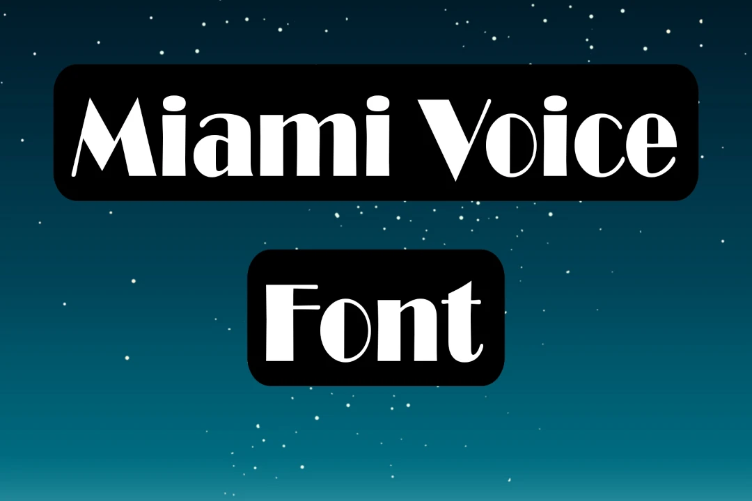 Miami Vice Font