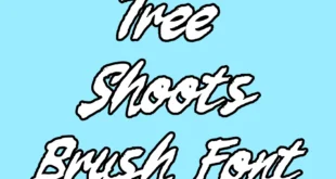 Tree Shoots Brush Font