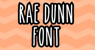 Rae Dunn Font