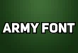 Army Font