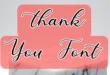 Thank You Font