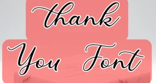 Thank You Font