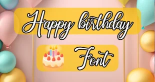 Happy Birthday Font