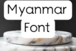 Myanmar Font